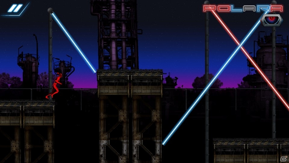 赤と青のカラーチェンジがカギを握る！PS Vita向けスピードランアクション「POLARA」が配信の画像4