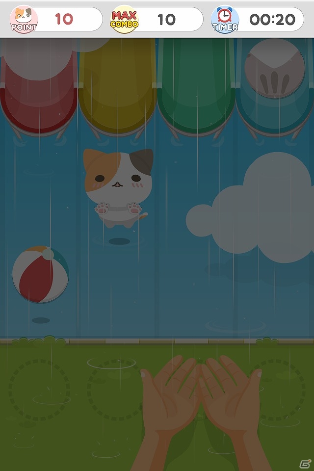 Android「うけねこ！」が配信開始―落ちてくるねこを次々とキャッチしていくゲームアプリの画像8