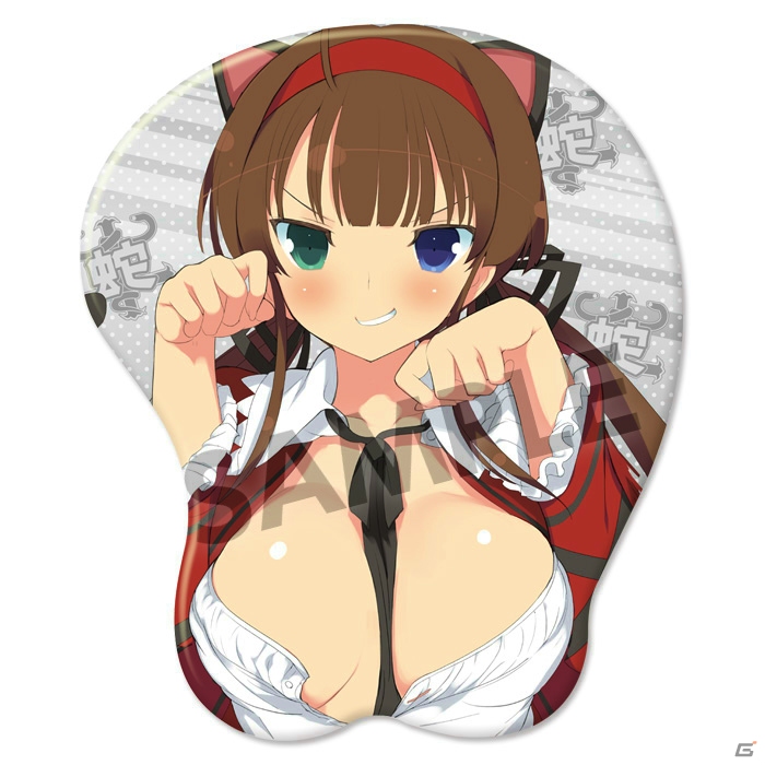 PS4/PS Vita「閃乱カグラ ESTIVAL VERSUS -少女達の選択-」両備のおっぱいマウスパッド＆抱き枕カバーの予約受付が開始！の画像3