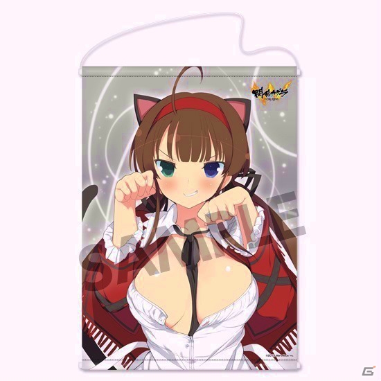 PS4/PS Vita「閃乱カグラ ESTIVAL VERSUS -少女達の選択-」両備のおっぱいマウスパッド＆抱き枕カバーの予約受付が開始！の画像4