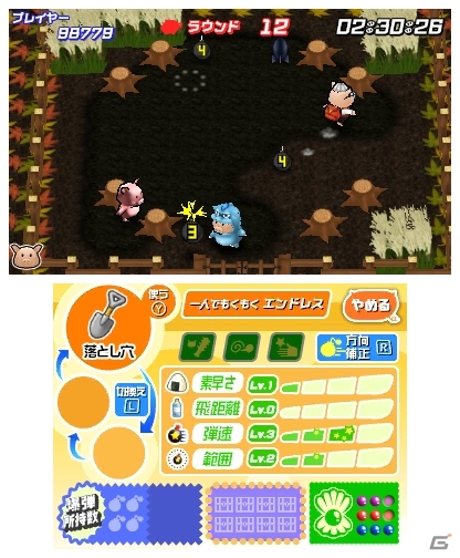 ジャレコのアーケードタイトルをフルリメイク！3DSダウンロードソフト「たたかえ ぶたさん」が8月19日より配信の画像10