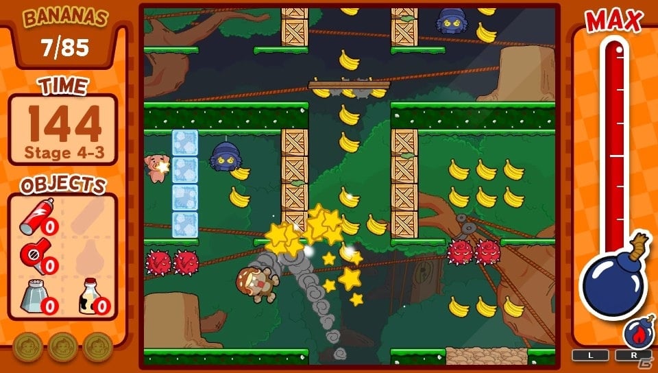海賊バブーンから島のバナナをとりかえせ！PS Vita向けボムジャンプアクション「BABOON！」が配信開始の画像4