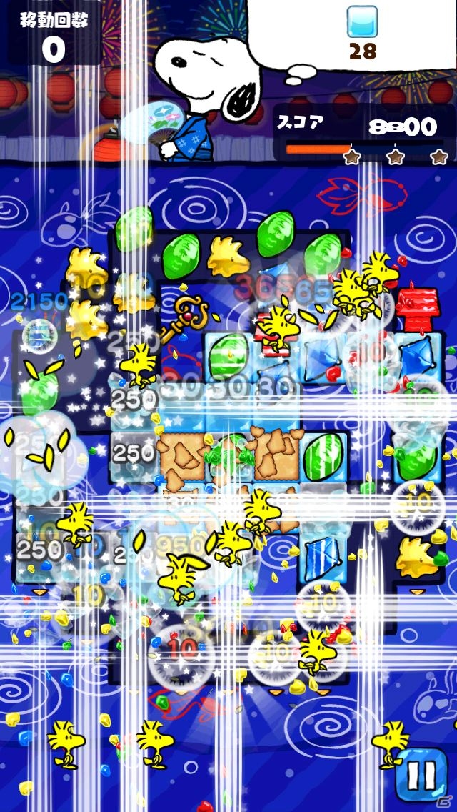 iOS/Android「スヌーピー ドロップス」浴衣や祭りにちなんだイベント「夏祭りラリー」が開催の画像1