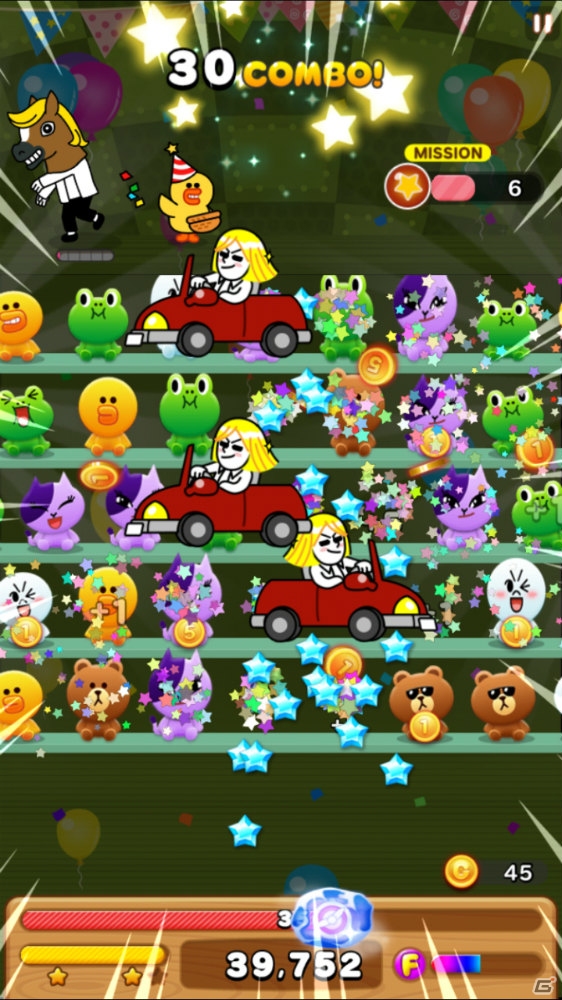 iOS/Android「LINE トイズ」がリリース―ブラウン、コニー、サリーなどのLINEキャラクターが登場の移動型横軸パズルゲームの画像6