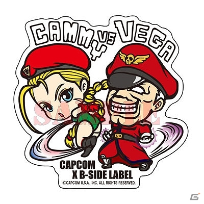 「CAPCOM×B-SIDE LABEL ステッカーL STREET FITGHER」が10月29日に発売の画像2