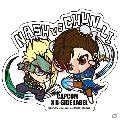 「CAPCOM×B-SIDE LABEL ステッカーL STREET FITGHER」が10月29日に発売の画像3