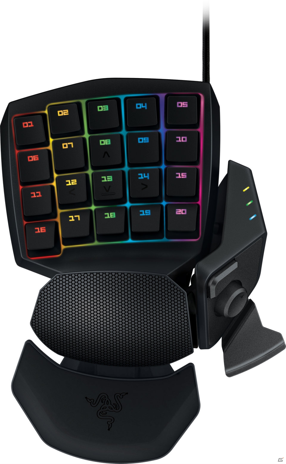 Chromaライト機能を搭載したゲーミングキーパッド「Razer Orbweaver Chroma」が発表の画像1