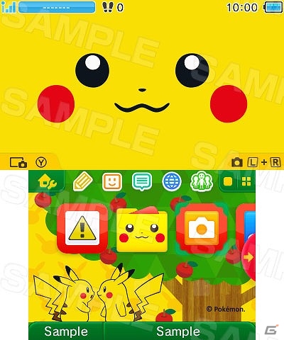 たくさんのピカチュウボイスが楽しめる3DS用テーマ「ボイスつき！ピカチュウ」「ピカチュウダンシング！」が配信開始の画像1