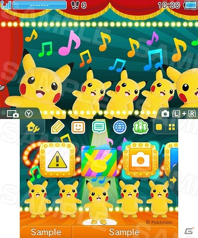 たくさんのピカチュウボイスが楽しめる3DS用テーマ「ボイスつき！ピカチュウ」「ピカチュウダンシング！」が配信開始の画像3