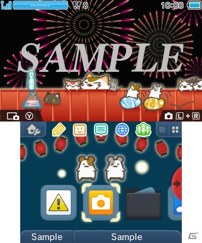 「ねむネコ フレンズ♪」3DS用テーマに夏祭り、海水浴、お月見をイメージした新規3種がラインナップ！の画像1