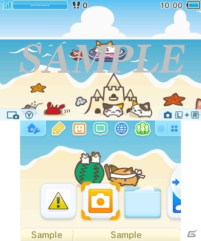 「ねむネコ フレンズ♪」3DS用テーマに夏祭り、海水浴、お月見をイメージした新規3種がラインナップ！の画像2