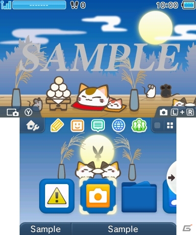 「ねむネコ フレンズ♪」3DS用テーマに夏祭り、海水浴、お月見をイメージした新規3種がラインナップ！の画像3