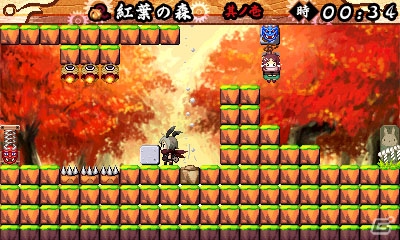 3DS「疾風のうさぎ丸 -謎のからくり城-」が8月26日より配信開始―多彩なギミックが楽しめるアクションパズルの続編が登場！の画像4