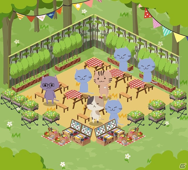 ねこが働く自給自足のレストランゲーム「おさかにゃレストラン」がAmebaにて配信開始！多彩な家具がもらえるサービス開始記念ログインボーナスも実施の画像2