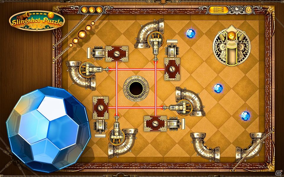 入射角・反射角が重要な物理パズル―「パズル★スリングショット！」auスマートパスにて配信開始の画像3
