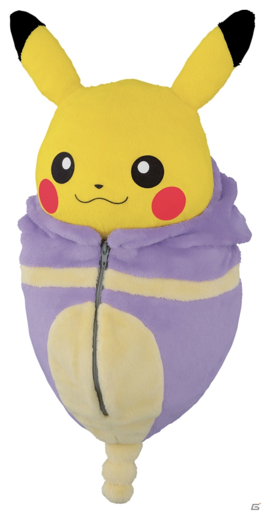 3種の“ねぶくろ”を着た「ピカチュウ」ぬいぐるみなどをラインナップ