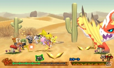 3DS「モンハン日記 ぽかぽかアイルー村DX」最大12匹で挑む「探検クエスト」を紹介！アイルーの全職業＆お馴染みのモンスターたちもの画像4