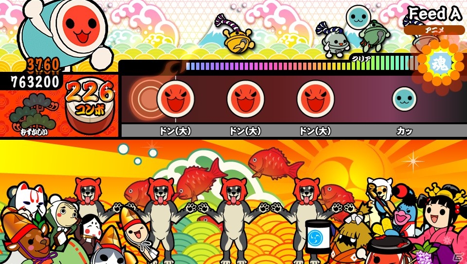 PS Vita「太鼓の達人 Vバージョン」アニメ「ゴッドイーター」OP主題歌を収録した人気曲パック5が9月3日に配信！隠しボス・小林幸子さんが公開の画像2
