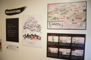 コラボレーションアニメも放映された「戦国BASARA×秘密結社 鷹の爪コラボ展～戦国の英雄とSHIROZEME～」の内覧会をレポートの画像8