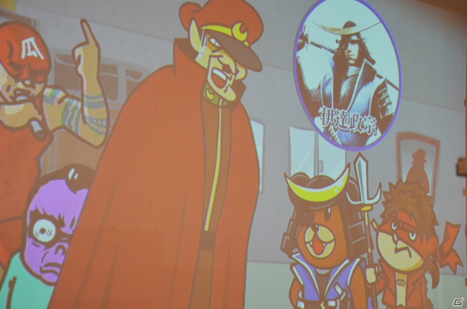 コラボレーションアニメも放映された「戦国BASARA×秘密結社 鷹の爪コラボ展～戦国の英雄とSHIROZEME～」の内覧会をレポートの画像29