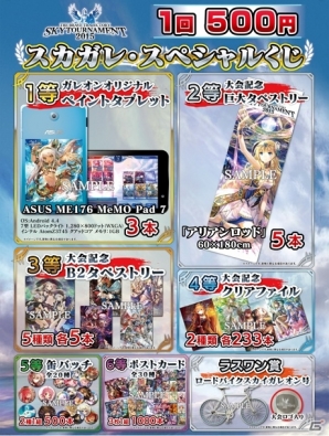 スカイガレオンシリーズ5周年感謝イベント「スカイトーナメント2015」の詳細が公開―オリジナルロードバイクが当たるくじも実施！の画像2