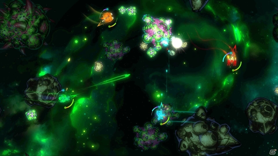PS4/PS3向け全方位STG「In Space We Brawl」が配信スタート！ローカルマルチプレイでは最大4人が参加可能の画像7