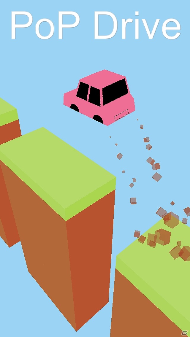 断崖絶壁を駆け抜けろ！一瞬の判断が命取りになるiOS/Android「PoP Drive」が配信開始の画像1