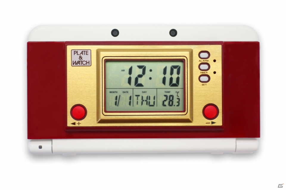 時計機能満載のアタッチメント！New ニンテンドー3DS用「レトロプレート＆ウォッチ」が9月25日に発売の画像2
