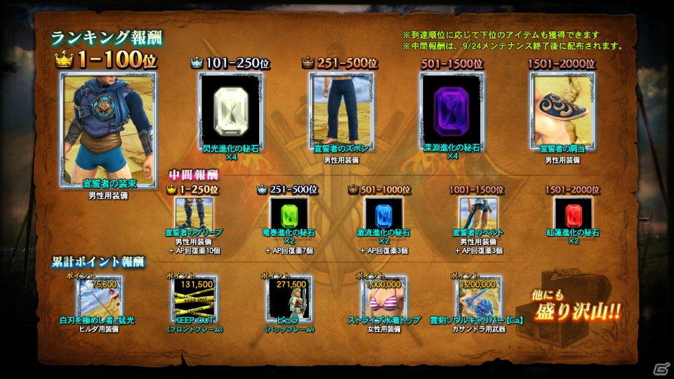 PS3「ソウルキャリバー ロストソーズ」の最後を締めくくる「卒業記念ランキング」が開催！「メモリアル宝箱 Vol.4」も登場の画像2