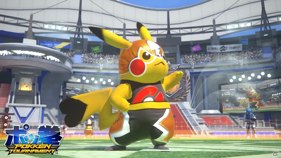 AC「ポッ拳 POKKÉN TOURNAMENT」闘魂あふれるアイドルレスラー「マスクド・ピカチュウ」が参戦！の画像2
