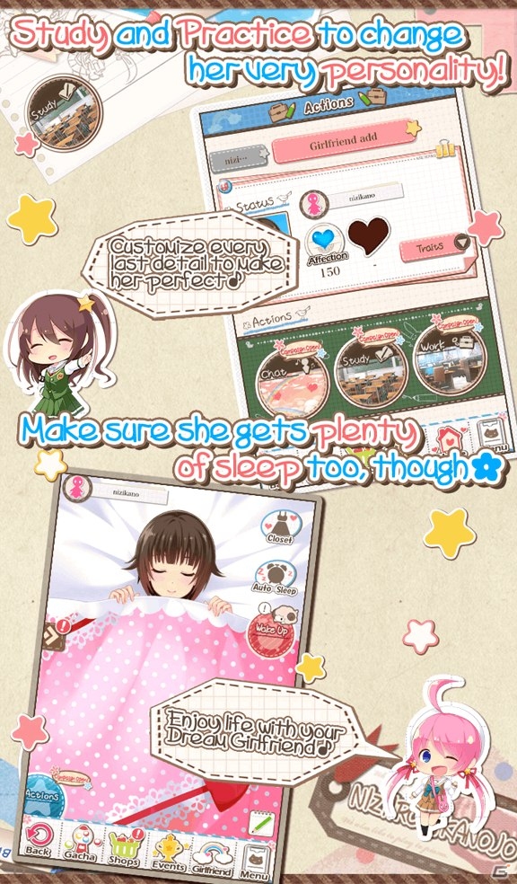 「虹色カノジョ2d」の海外版「Dream Girlfriend」が世界10ヶ国にて配信開始の画像4