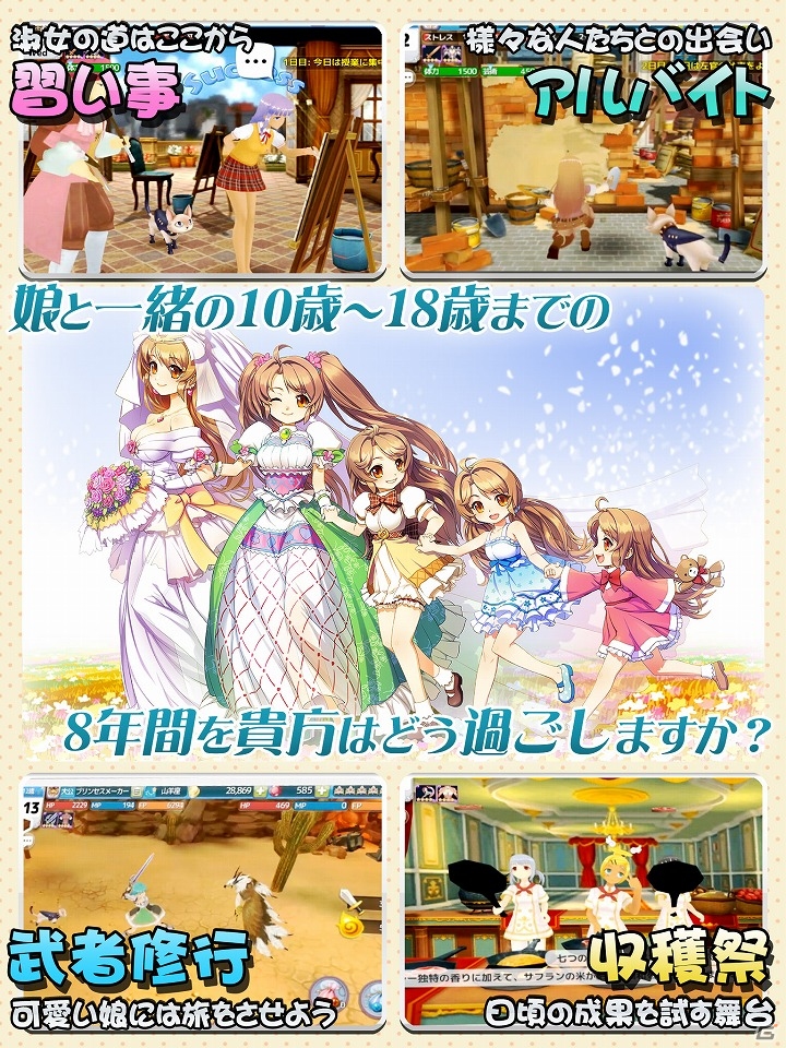 自慢の娘を可愛くコーディネイト！iOS/Android「プリンセスメーカー」が配信開始の画像3
