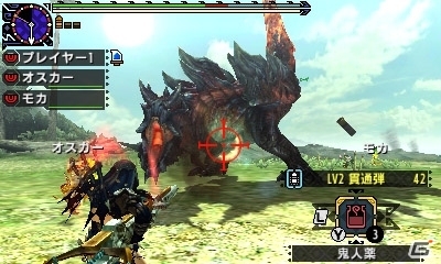 【TGS 2015】3DS「モンスターハンタークロス」を試遊レポート！大剣＋ブシドースタイルでディノバルドの尻尾切りに挑むの画像12