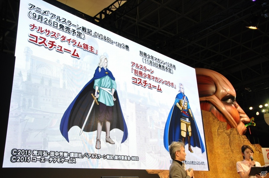 【TGS 2015】小林裕介さんから名前入り直筆サインが手渡し！体験版配信も発表された「アルスラーン戦記×無双」ステージの画像12