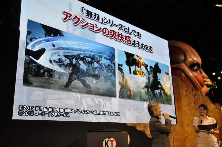 【TGS 2015】小林裕介さんから名前入り直筆サインが手渡し！体験版配信も発表された「アルスラーン戦記×無双」ステージの画像7