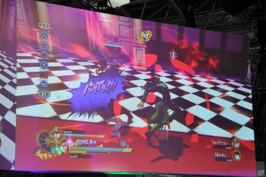 【TGS 2015】上田燿司さんと共に4人対戦！PS4/PS3「ジョジョの奇妙な冒険　アイズオブヘブン」ステージをレポートの画像20