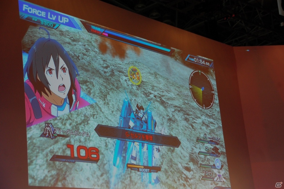 【TGS 2015】PS Vita「機動戦士ガンダム エクストリームバーサス フォース」古谷徹さんが実機プレイに挑戦！主題歌はT.M.Revolutionに決定の画像16