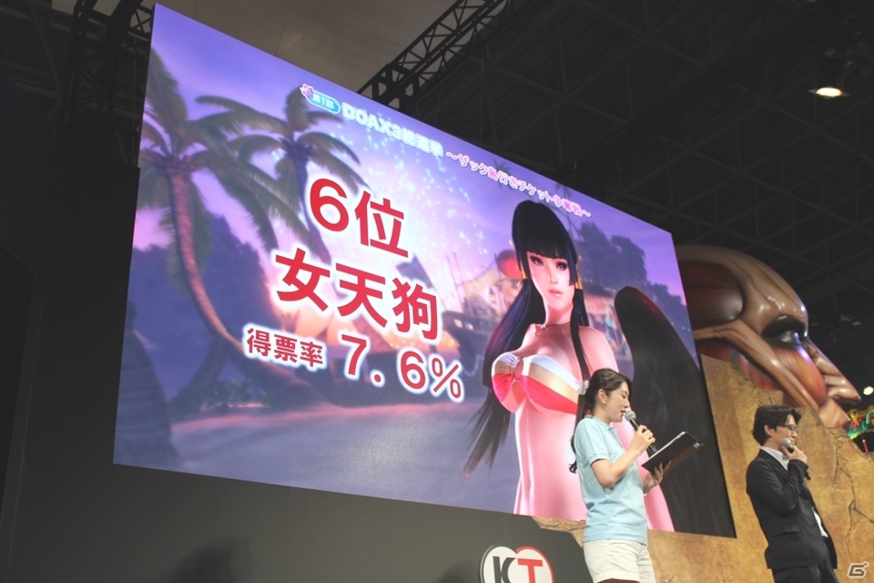 【TGS 2015】PlayStation VRにも対応！ゲーム本編への出場権のかかった総選挙結果も発表された「DEAD OR ALIVE Xtreme 3」スペシャルステージの画像12