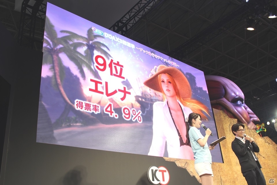 【TGS 2015】PlayStation VRにも対応！ゲーム本編への出場権のかかった総選挙結果も発表された「DEAD OR ALIVE Xtreme 3」スペシャルステージの画像14
