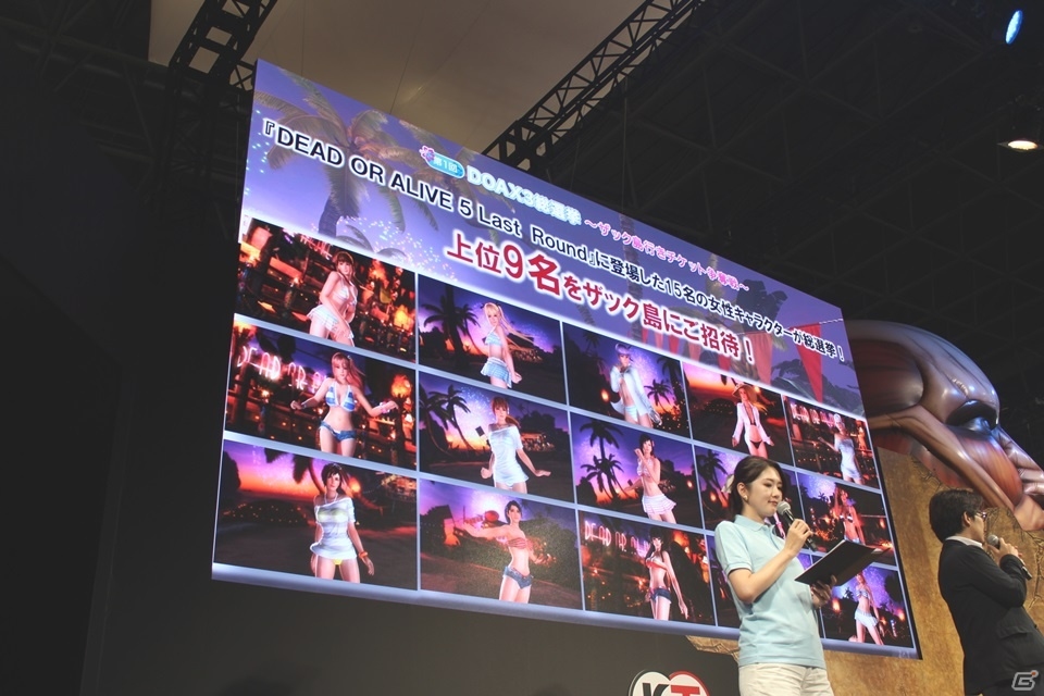 【TGS 2015】PlayStation VRにも対応！ゲーム本編への出場権のかかった総選挙結果も発表された「DEAD OR ALIVE Xtreme 3」スペシャルステージの画像6