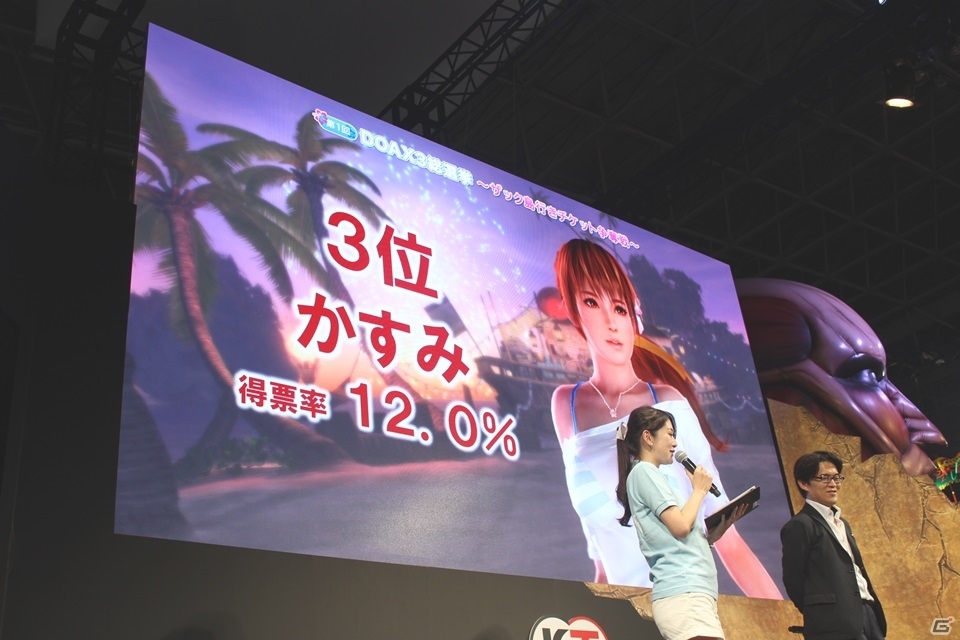 【TGS 2015】PlayStation VRにも対応！ゲーム本編への出場権のかかった総選挙結果も発表された「DEAD OR ALIVE Xtreme 3」スペシャルステージの画像8