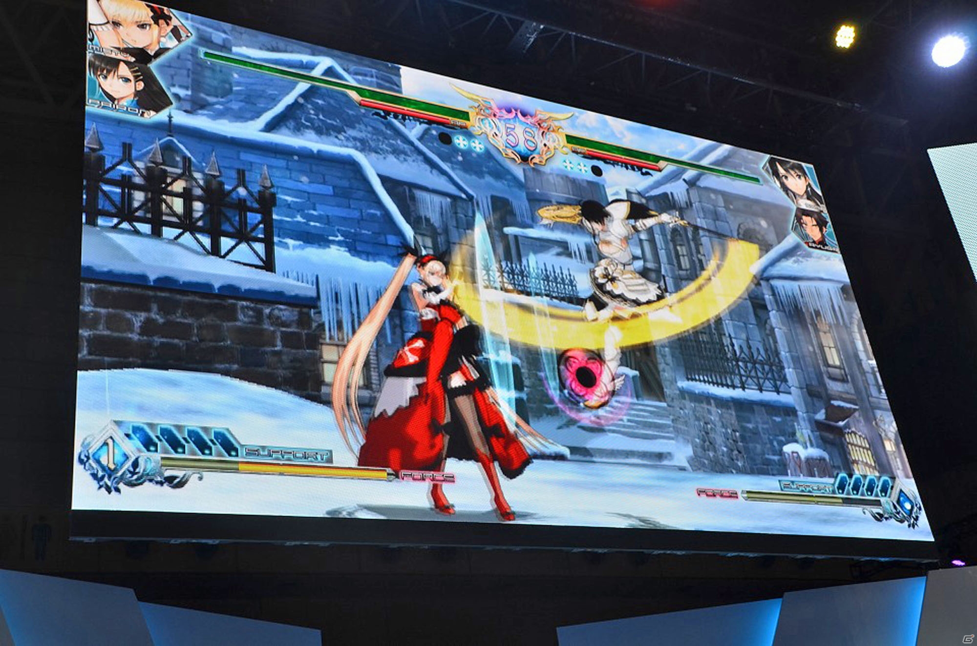 【TGS 2015】ミスティは魔方陣を設置して戦うトリッキーなキャラ！歌を操るソニアの実機プレイ映像も公開された「ブレードアークス from シャイニング」ステージの画像3