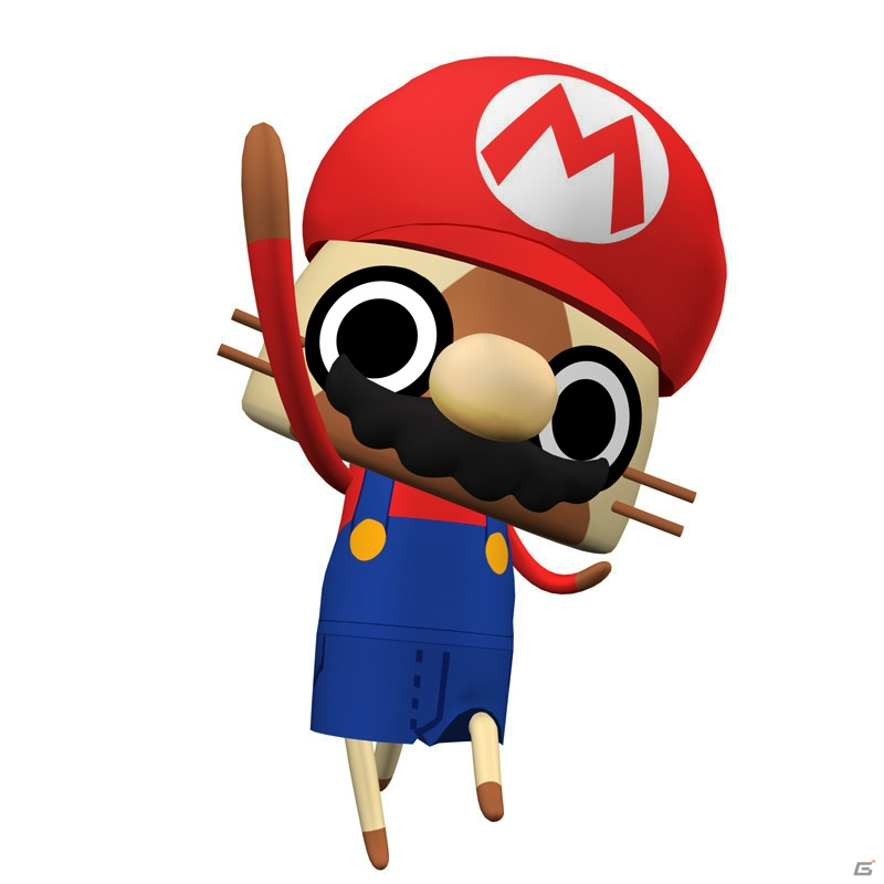 3DS「モンハン日記 ぽかぽかアイルー村DX」コラボ衣装「マリオの服」が手に入る探検クエストが配信開始！の画像1
