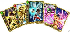 iOS/Android「聖闘士星矢 小宇宙スロットル」必ず★8カードが獲得できる「転生AXIAガシャ券セット」が登場の画像1
