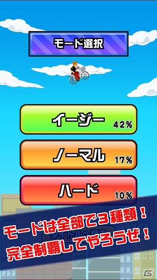 iOS/Android「チャリで空とんでみた。」が配信開始！自転車で空中アクションを楽しもうの画像4