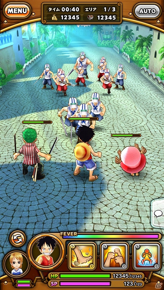 最大3人でのリアルタイムマルチプレイが楽しめる海賊共闘RPG「ONE PIECE サウザンドストーム」がiOS/Android向けに2016年に配信！の画像3