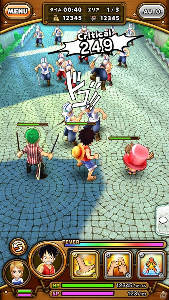 最大3人でのリアルタイムマルチプレイが楽しめる海賊共闘RPG「ONE PIECE サウザンドストーム」がiOS/Android向けに2016年に配信！の画像4