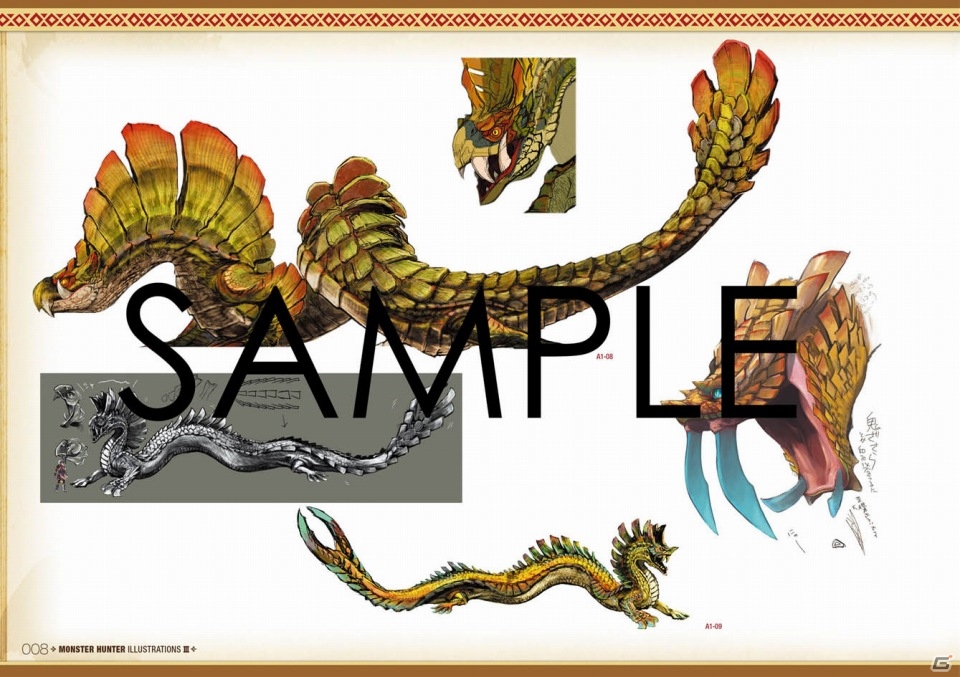 イラスト集「モンスターハンター イラストレーションズIII」が発売―2,300点以上のイラストでモンスターハンター4＆4Gの世界を描くの画像2