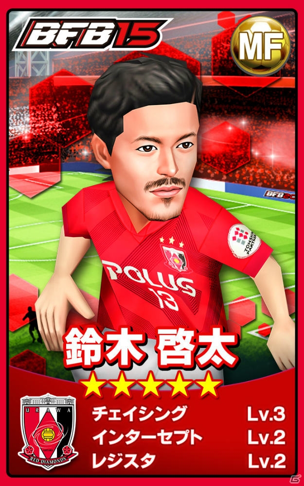 “野人”岡野雅行氏がiOS/Android「BFB 2015 サッカー育成ゲーム」に登場！浦和レッズタイアップ第3弾が9月30日より開催の画像6