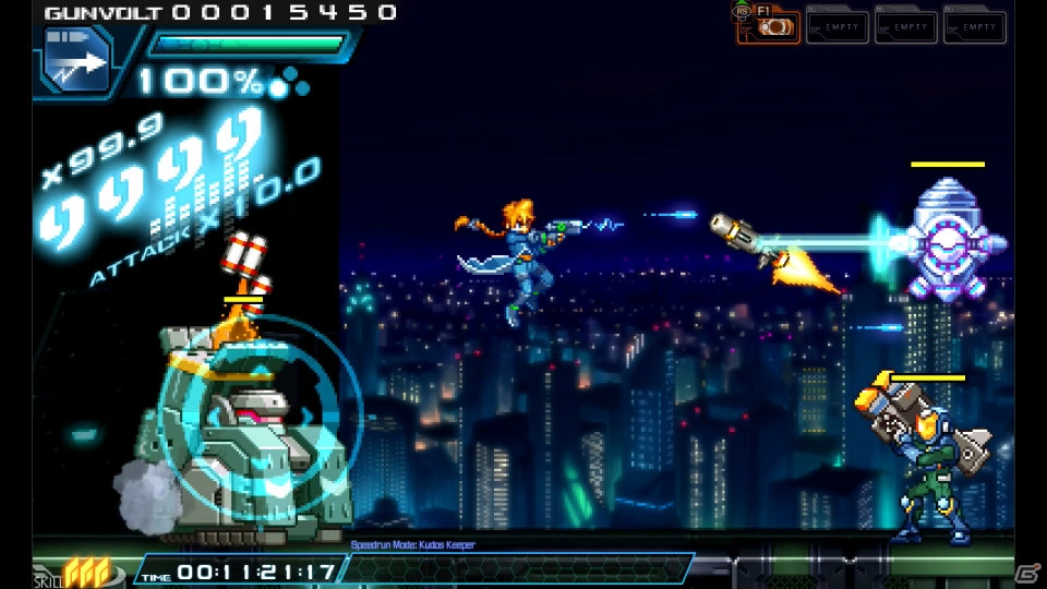 Steam版「蒼き雷霆 ガンヴォルト」9月度月例アップデートを実施―スピードランモードに新レギュレーション「クードス」が追加の画像3